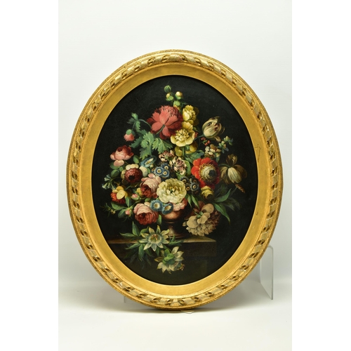 306 - TWO LATE 19TH / EARLY 20TH CENTURY STILL LIFE FLOWER STUDIES, both feature a variety of flowers in a... 