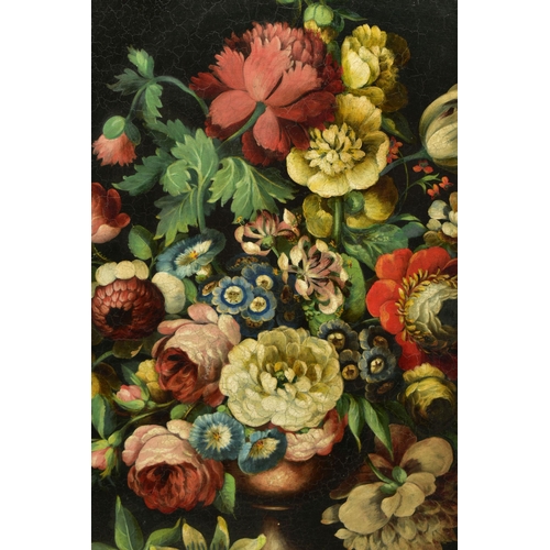 306 - TWO LATE 19TH / EARLY 20TH CENTURY STILL LIFE FLOWER STUDIES, both feature a variety of flowers in a... 