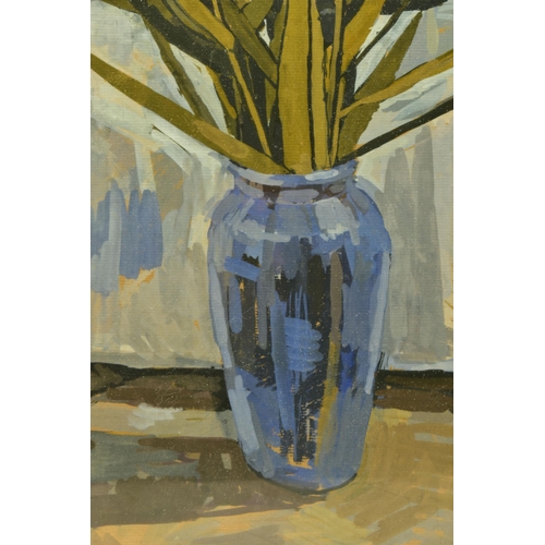 320 - ATTRIBUTED TO FELICITY EVERSHED (20TH CENTURY) 'REEDS IN A VASE', a still life study of trees in a b... 