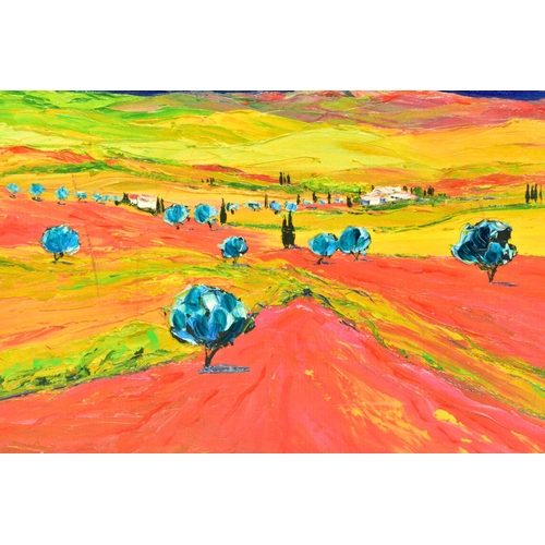 323 - JEAN CLAUDE TRON (FRANCE 1943) 'LA PAYSAGE DE PROVENCE III',  a signed limited edition print on canv... 