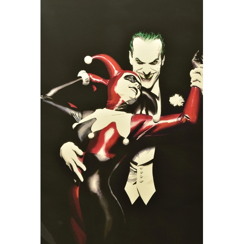 338 - ALEX ROSS FOR DC COMICS (AMERICAN CONTEMPORARY) 'TANGO WITH EVIL' the Clown Prince and Harley Quinn,... 