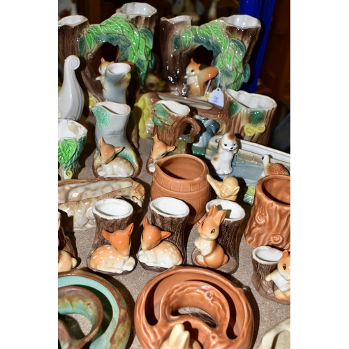 417 - A COLLECTION OF HORNSEA POTTERY, approximately fifty pieces to include a brown ashtray in the form o... 