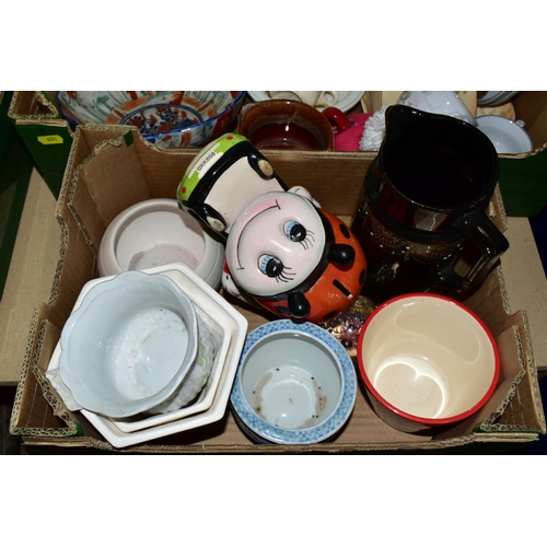 451 - SIX BOXES OF ASSORTED CERAMICS AND GLASSWARE, including Queen Anee 'Napoli' pattern tea wares, assor... 