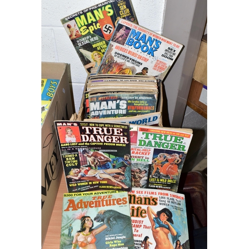 446 - A COLLECTION OF APPROXIMATELY FORTY-FIVE sensationalist magazines from America dating from the 1950'... 