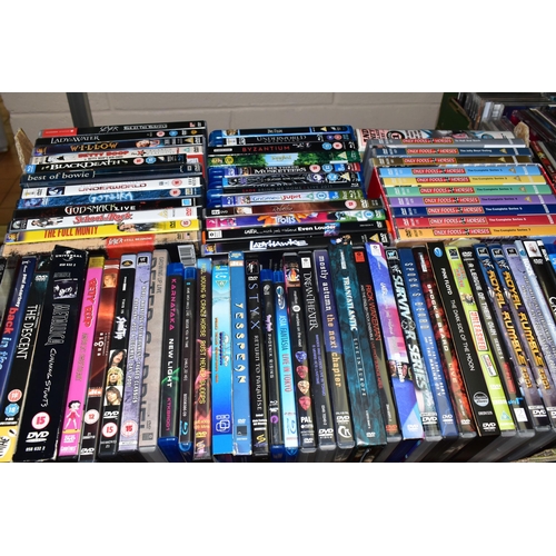 471 - THREE BOXES OF CDS, DVDS AND KINDLE,  to include a boxed Amazon Kindle model No.WP63GW, a boxed Vivi... 