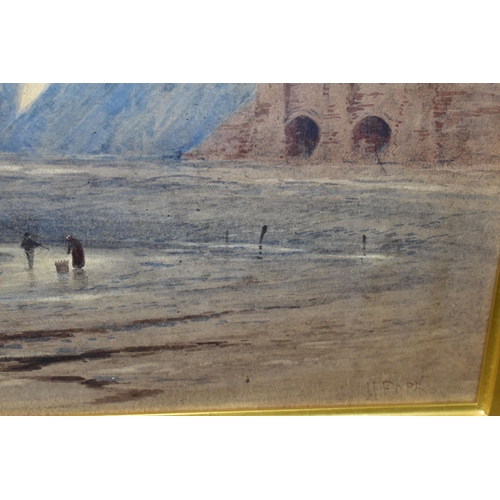 476 - FIVE 19TH CENTURY WATERCOLOUR PAINTINGS, comprising Henry Martin Pope (1843-1908) a Coastal Landscap... 