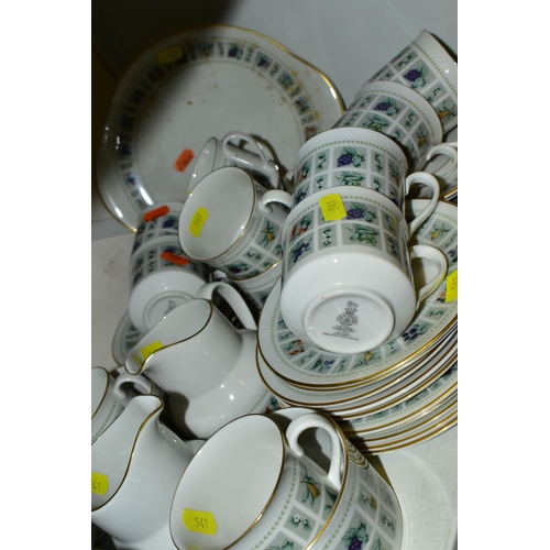 541 - A ROYAL DOULTON 'TAPESTRY' PATTERN PART TEA SERVICE, comprising a pair of bread and butter plates, t... 