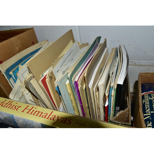 559 - SIX BOXES OF BOOKS & MAGAZINES containing over seventy miscellaneous titles, mostly in hardback form... 