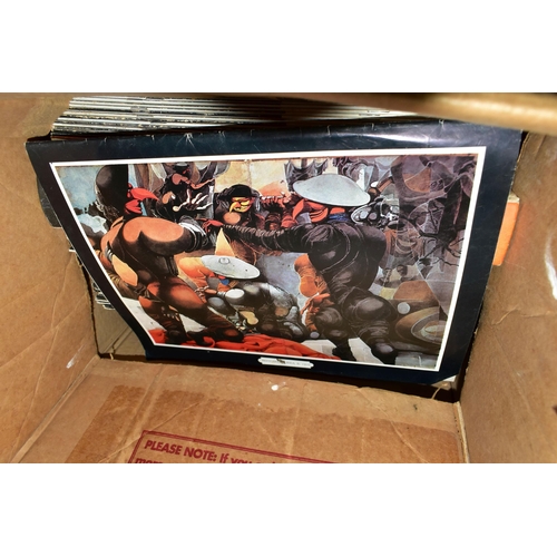 559 - SIX BOXES OF BOOKS & MAGAZINES containing over seventy miscellaneous titles, mostly in hardback form... 