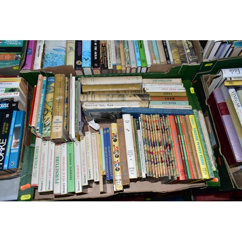 560 - SIX BOXES OF BOOKS containing over 210 miscellaneous titles in hardback and paperback format, subjec... 