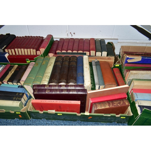 561 - FIVE BOXES OF BOOKS containing approximately 125 older or antiquarian book titles in hardback format... 