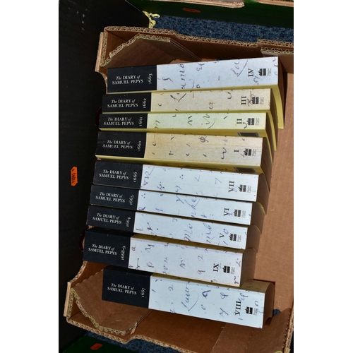 566 - FIVE BOXES OF BOOKS containing approximately 200 miscellaneous titles in paperback format, subjects ... 