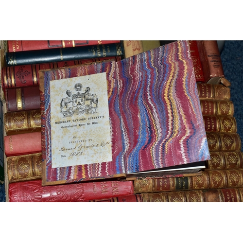 568 - SIX BOXES OF BOOKS containing approximately 195 old or antiquarian titles in hardback format, subjec... 