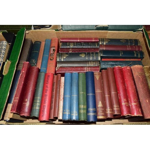 568 - SIX BOXES OF BOOKS containing approximately 195 old or antiquarian titles in hardback format, subjec... 