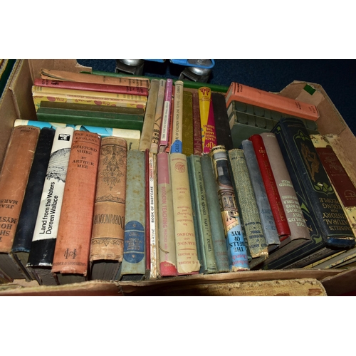 580 - FIVE BOXES OF BOOKS containing approximately 135  older or antiquarian book titles in hardback forma... 