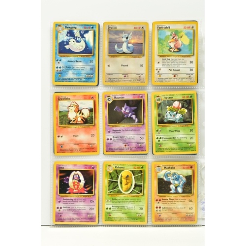 251 - MOSTLY COMPLETE POKEMON BASE SET, includes cards 5-6, 10, 12-13, 18, 22-31, 33-34, 36-53, 55-66, 68-... 