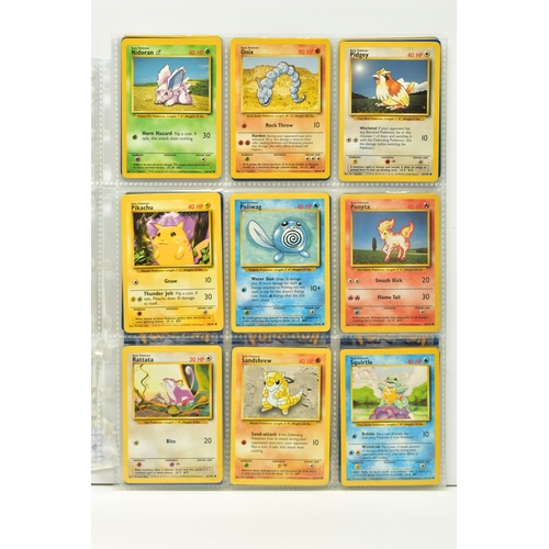 251 - MOSTLY COMPLETE POKEMON BASE SET, includes cards 5-6, 10, 12-13, 18, 22-31, 33-34, 36-53, 55-66, 68-... 