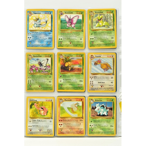 252 - MOSTLY COMPLETE POKEMON JUNGLE SET, includes cards 1, 7, 11, 19-21, 23-25, 28-30, 33, 35-36, 38-53 a... 