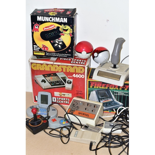 257 - QUANTITY OF BOXED GRANDSTAND ELECTRONIC GAMES, includes the Grandstand Model 4600, Munchman and Fire... 