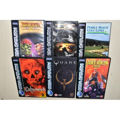 267 - COLLECTION OF SEGA SATURN GAMES, including Warcraft The Dark Saga II, Duke Nukem 3D, Command & Conqu... 