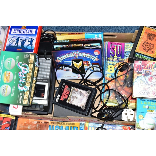 268 - ZX SPECTRUM+, DATASETTE AND QUANTITY OF GAMES, includes over forty games with desirable titles such ... 