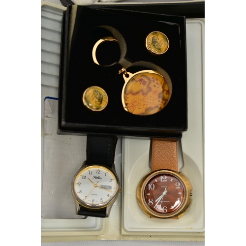 93 - A BOX OF ASSORTED WATCHES, to include twelve wrist watches, names to include 'Zurich, Timex, Sona, O... 