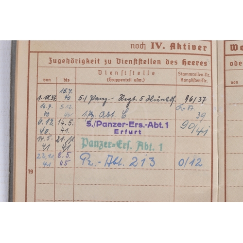 299 - POW WWII GROUP PANZER KORPS PAPERS & ALBUMS (ARMY),  HEINZ ULRICH, DOB 31/12/1918, place of birth Sc... 