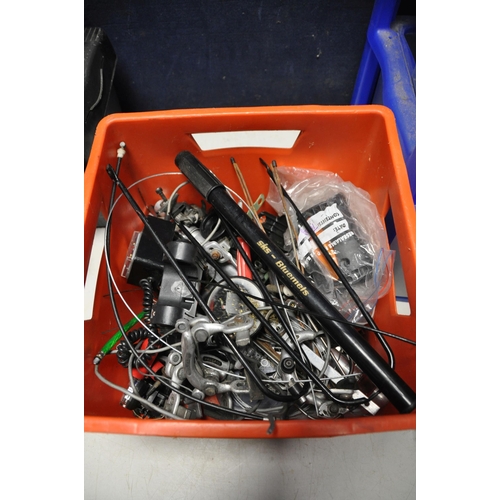 A LARGE QUANTITY OF BICYCLE SPARES AND CONSUMABLES to include a four