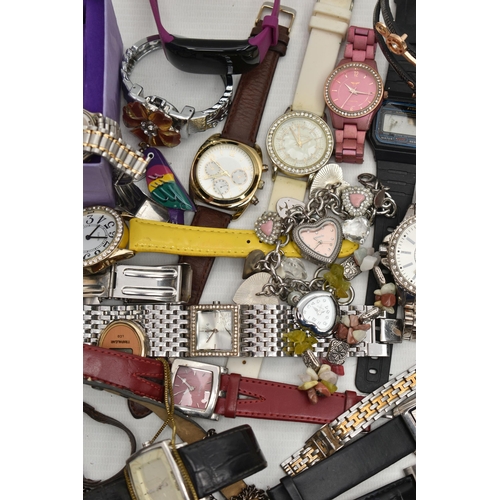 113 - A BAG OF ASSORTED WRISTWATCHES, ladys and gents fashion wristwatches, names to include 'Sekonda, Cas... 