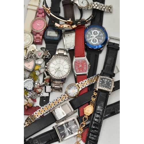 113 - A BAG OF ASSORTED WRISTWATCHES, ladys and gents fashion wristwatches, names to include 'Sekonda, Cas... 