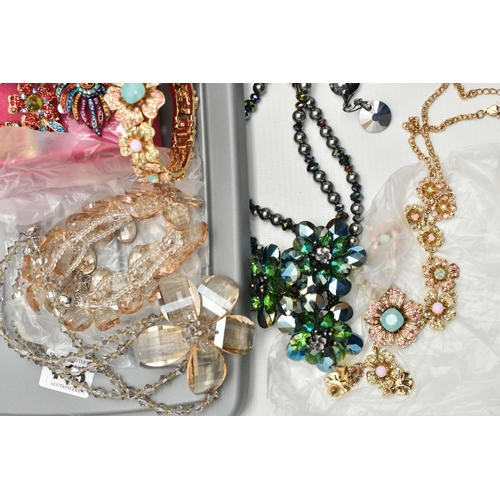 115 - A LARGE ASSORTMENT OF 'BUTLER & WILSON' JEWELLERY, to include a crystal crocodile necklace, two larg... 