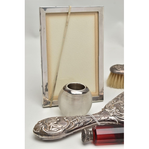 234 - A PARCEL OF ASSORTED SILVER AND WHITE METAL, MOSTLY 20TH CENTURY, comprising a late Victorian double... 