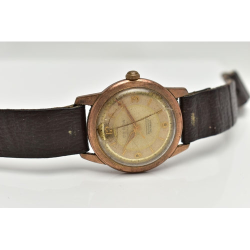 78 - A 'OEBRA' WRISTWATCH, automatic movement, round dial, signed 'Oebra' Arabic numerals at the three, s... 