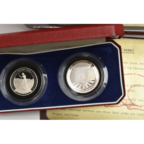 158 - A LARGE BOX CONTAINING WORLD COINAGE, to include several tins with mixed coinage such as Kiribati 19... 