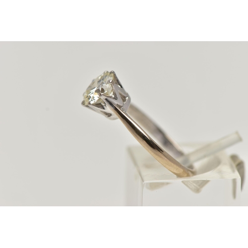 3 - A MODERN SINGLE STONE DIAMOND RING, round brilliant cut diamond, estimated carat weight 1.50ct, colo... 