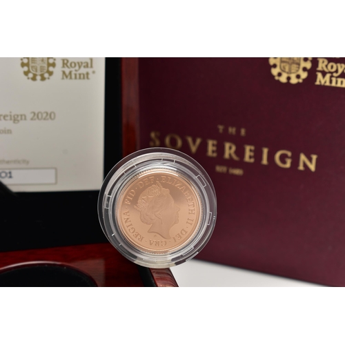 64 - A 2020 ROYAL MINT BOXED GOLD PROOF SOVEREIGN 2020, with certificates of authenticity