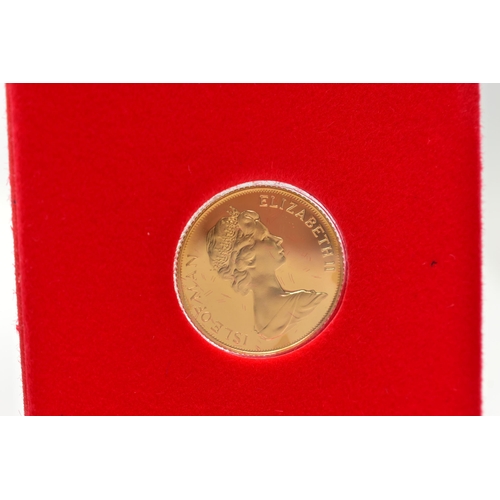 66 - ISLE OF MAN BOXED GOLD PROOF SOVEREIGN 1979 WITH CERTIFICATE