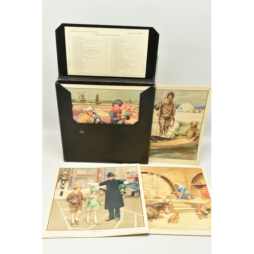 288 - A COMPLETE SET OF SIXTY VINTAGE TEACHING AID PRINTS, titled 'Teaching in Practice for Infant Schools... 