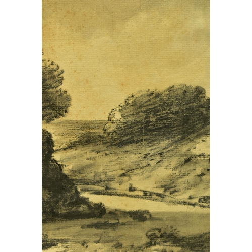 306 - ATTRIBUTED TO Dr THOMAS MONRO (1759-1833) 'LANDSCAPE STUDY), a river landscape, attribution to the m... 