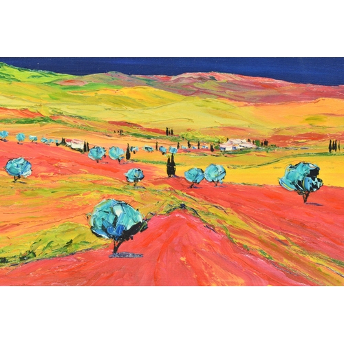 323 - JEAN-CLAUDE TRON (FRANCE 1943) 'LA PAYSAGE DE PROVENCE', a signed limited edition print on canvas of... 