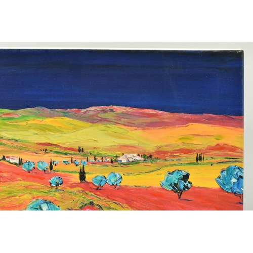 323 - JEAN-CLAUDE TRON (FRANCE 1943) 'LA PAYSAGE DE PROVENCE', a signed limited edition print on canvas of... 