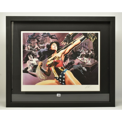 329 - ALEX ROSS FOR DC COMICS (AMERICAN CONTEMPORARY) 'WONDER WOMAN: DEFENDER OF TRUTH', a signed limited ... 