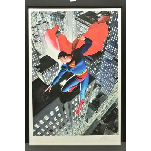 332 - ALEX ROSS (AMERICAN CONTEMPORARY) 'SUPERMAN: TWENTIETH CENTURY' signed limited edition print on pape... 