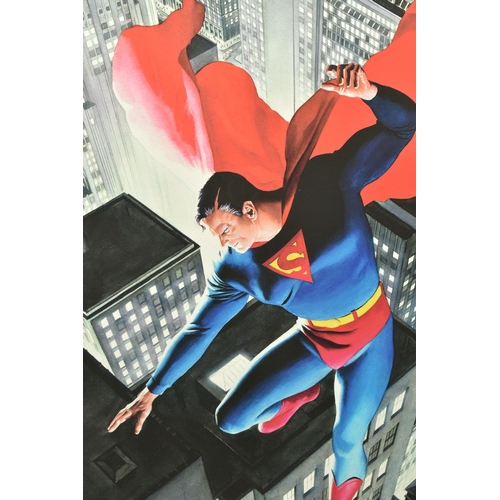 332 - ALEX ROSS (AMERICAN CONTEMPORARY) 'SUPERMAN: TWENTIETH CENTURY' signed limited edition print on pape... 