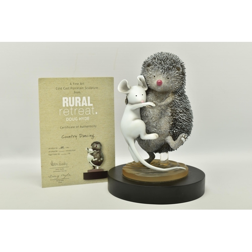 340 - DOUG HYDE (BRITISH 1972) 'COUNTRY DANCING' A LIMITED EDITION SCULPTURE, depicting a dancing Hedgehog... 