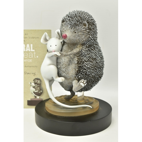 340 - DOUG HYDE (BRITISH 1972) 'COUNTRY DANCING' A LIMITED EDITION SCULPTURE, depicting a dancing Hedgehog... 