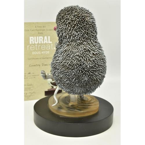 340 - DOUG HYDE (BRITISH 1972) 'COUNTRY DANCING' A LIMITED EDITION SCULPTURE, depicting a dancing Hedgehog... 