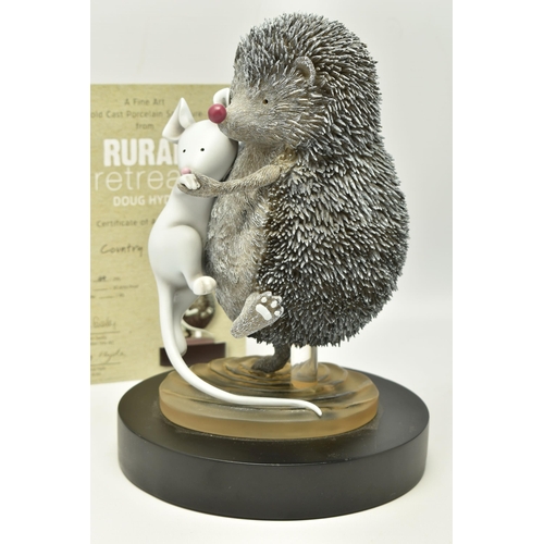 340 - DOUG HYDE (BRITISH 1972) 'COUNTRY DANCING' A LIMITED EDITION SCULPTURE, depicting a dancing Hedgehog... 