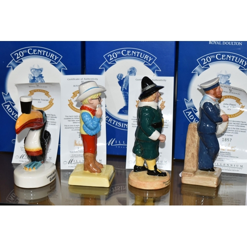 344 - FOUR BOXED ROYAL DOULTON LIMITED EDITION '20TH CENTURY ADVERTISING CLASSICS' FIGURES, comprising Joh... 