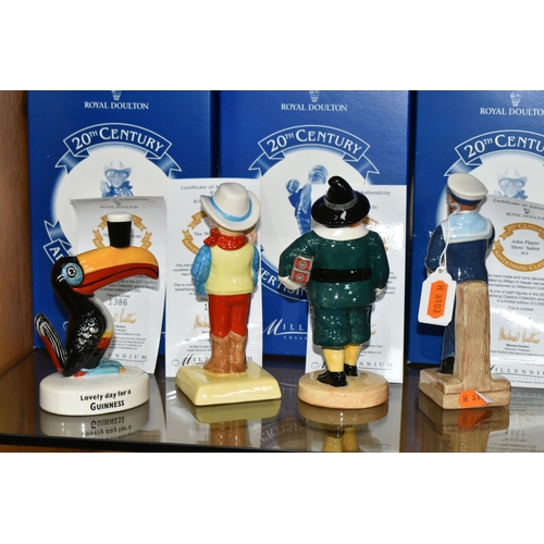 344 - FOUR BOXED ROYAL DOULTON LIMITED EDITION '20TH CENTURY ADVERTISING CLASSICS' FIGURES, comprising Joh... 